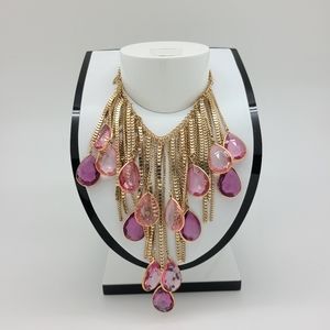 Pink Drop Necklace